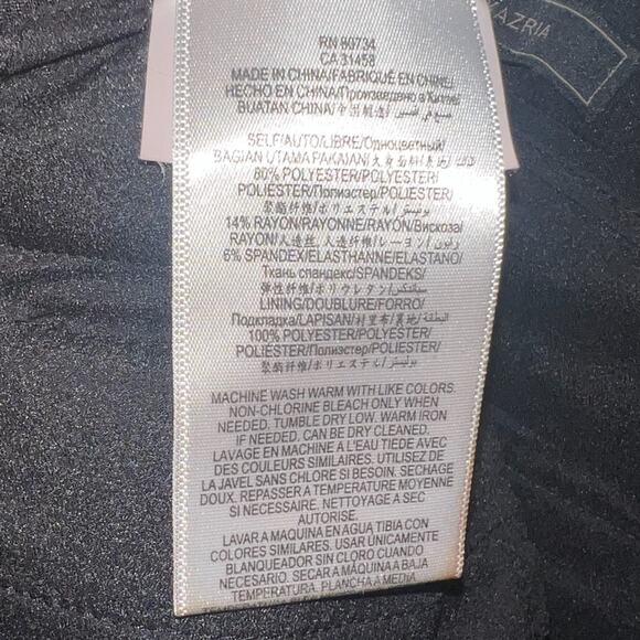 BCBGMaxAzria Simon Black Dress Pants Mid-Rise Trousers Size 0 NWOT - Picture 10 of 13